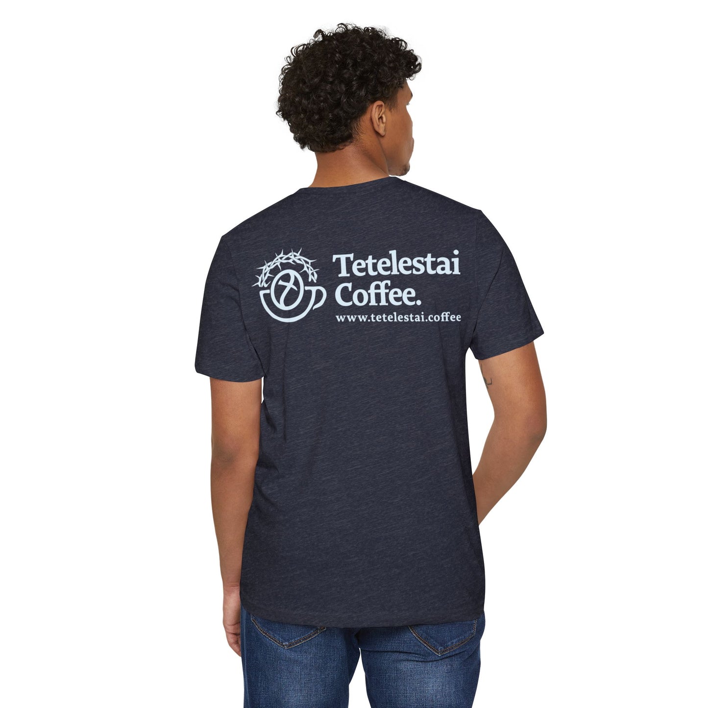 Tetelestai Coffee Logo Organic Cotton Blend T-Shirt