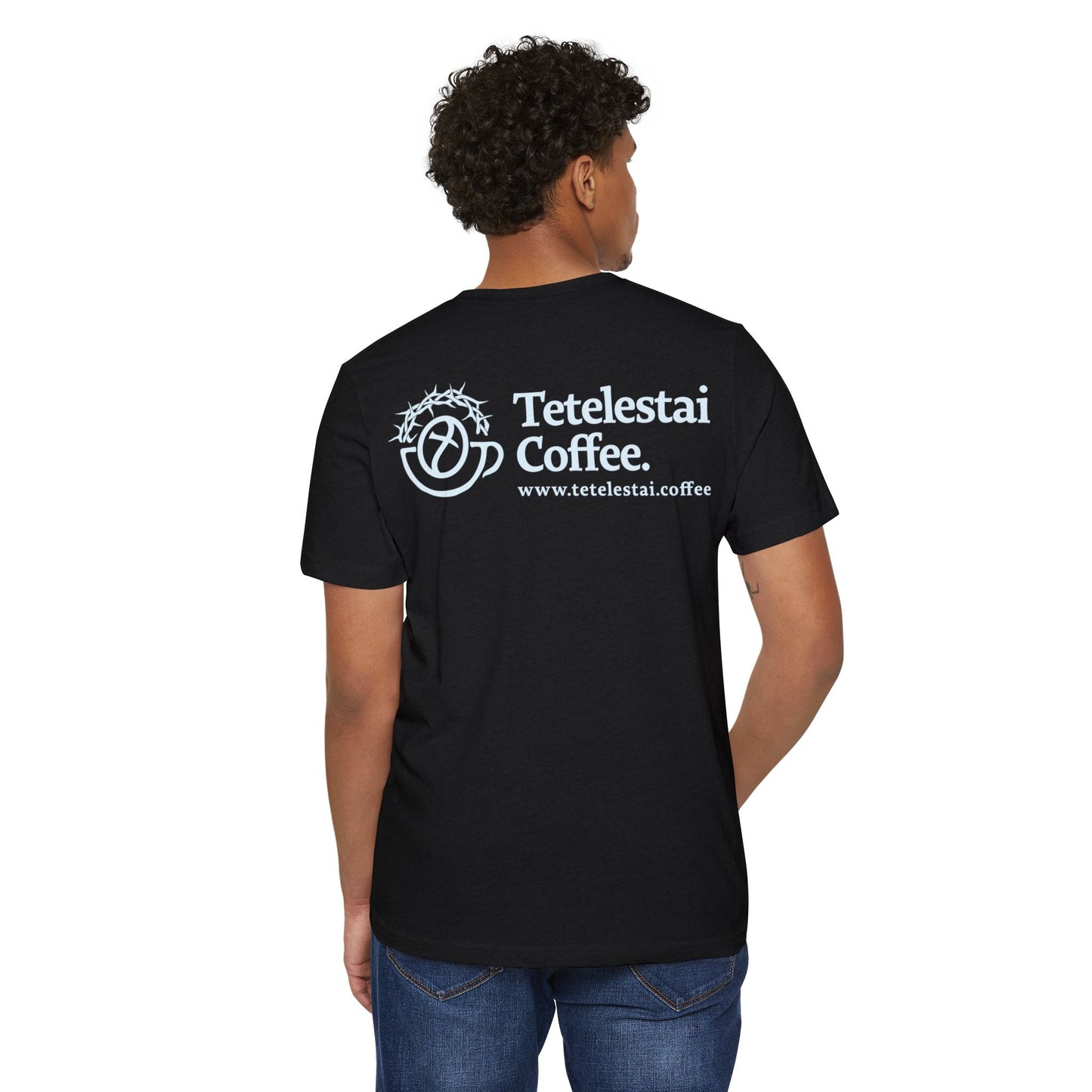 Tetelestai Coffee Logo Organic Cotton Blend T-Shirt