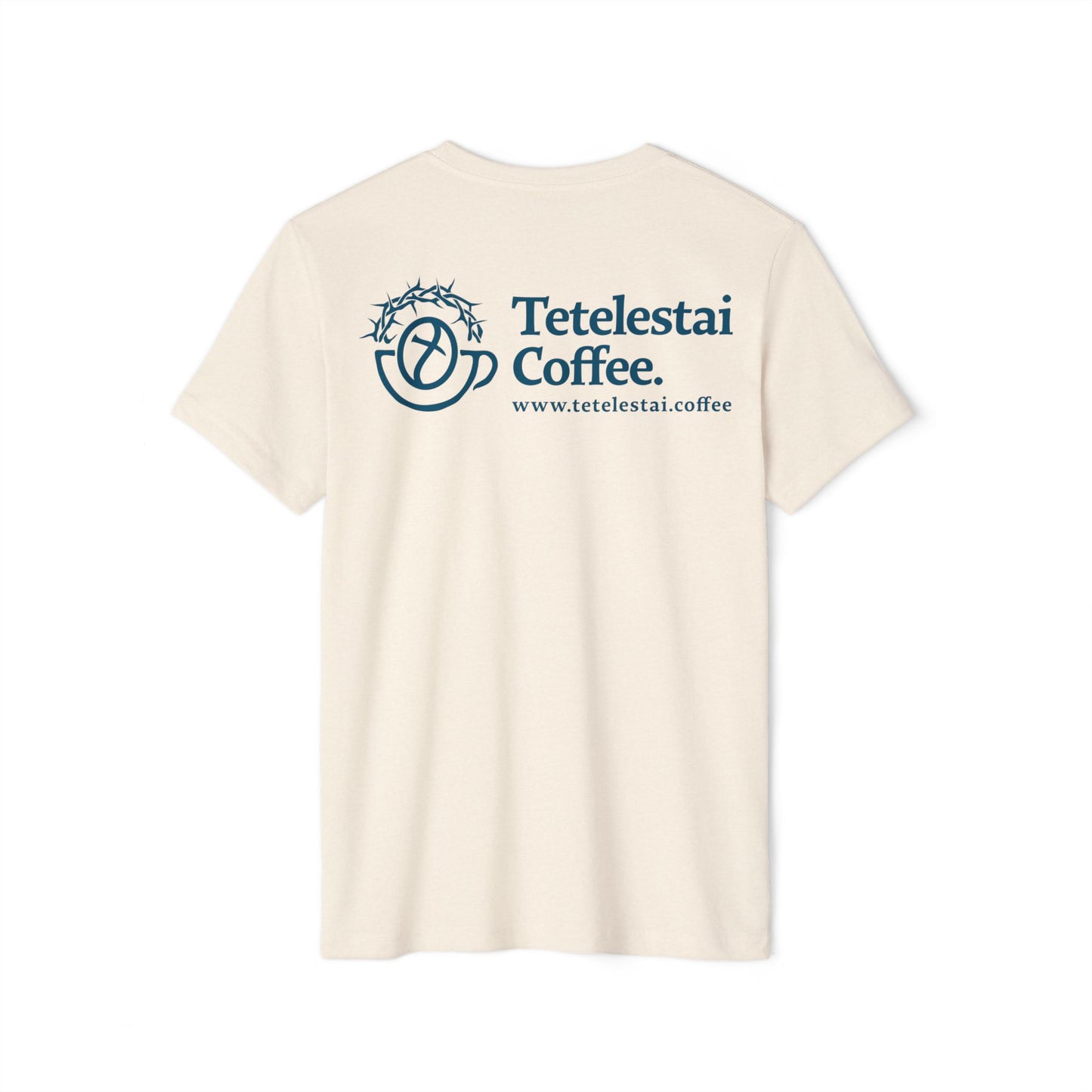Tetelestai Coffee Logo Organic Cotton Blend T-Shirt