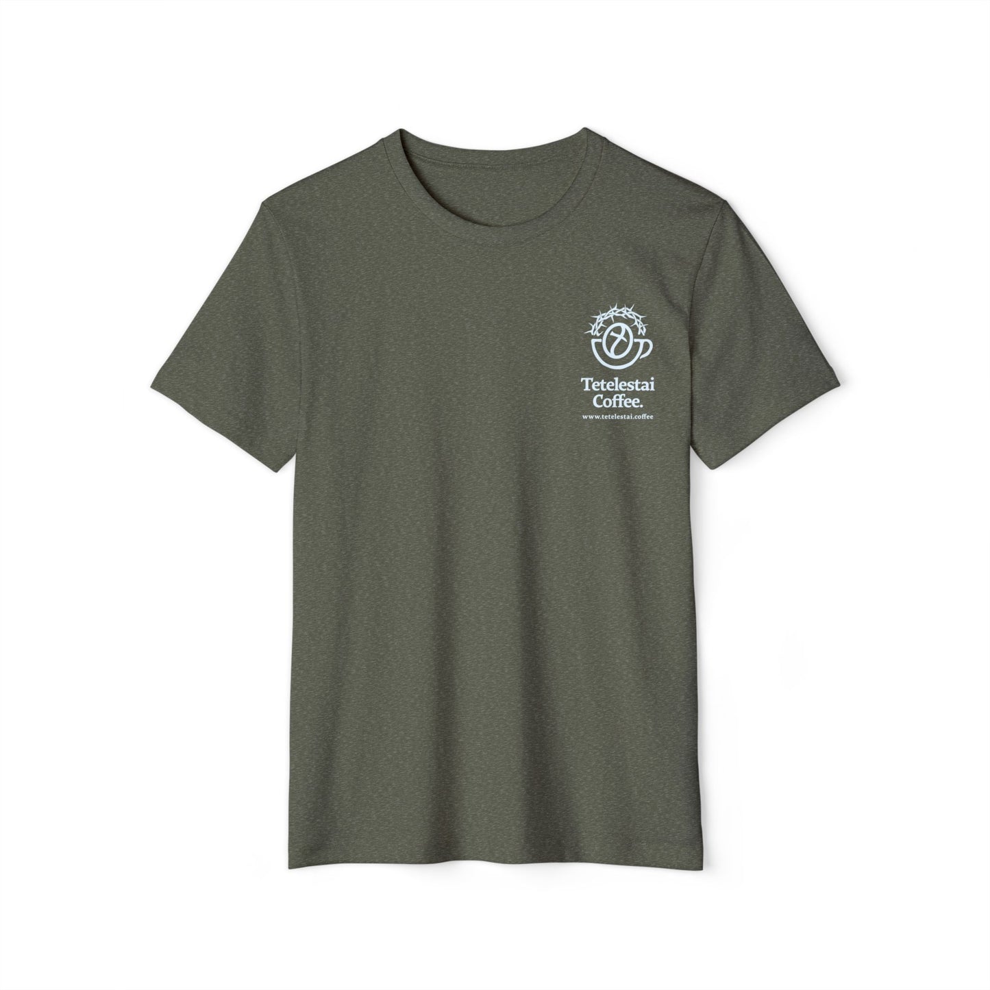 Tetelestai Coffee Logo Organic Cotton Blend T-Shirt